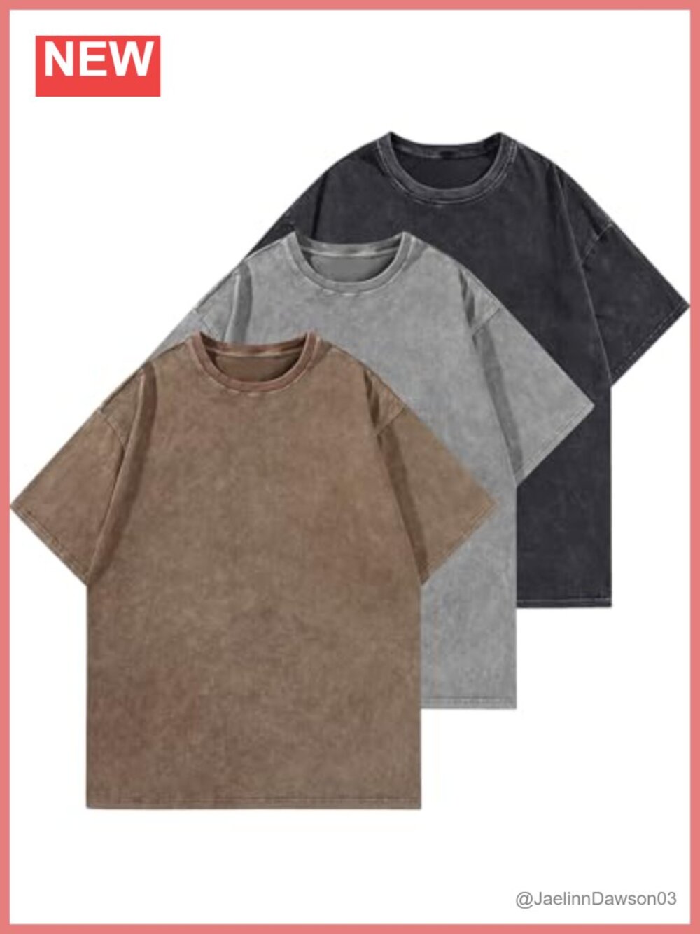 Unisex Acid Washed Oversized Distressed Cotton T-Shirt Vintage Tee